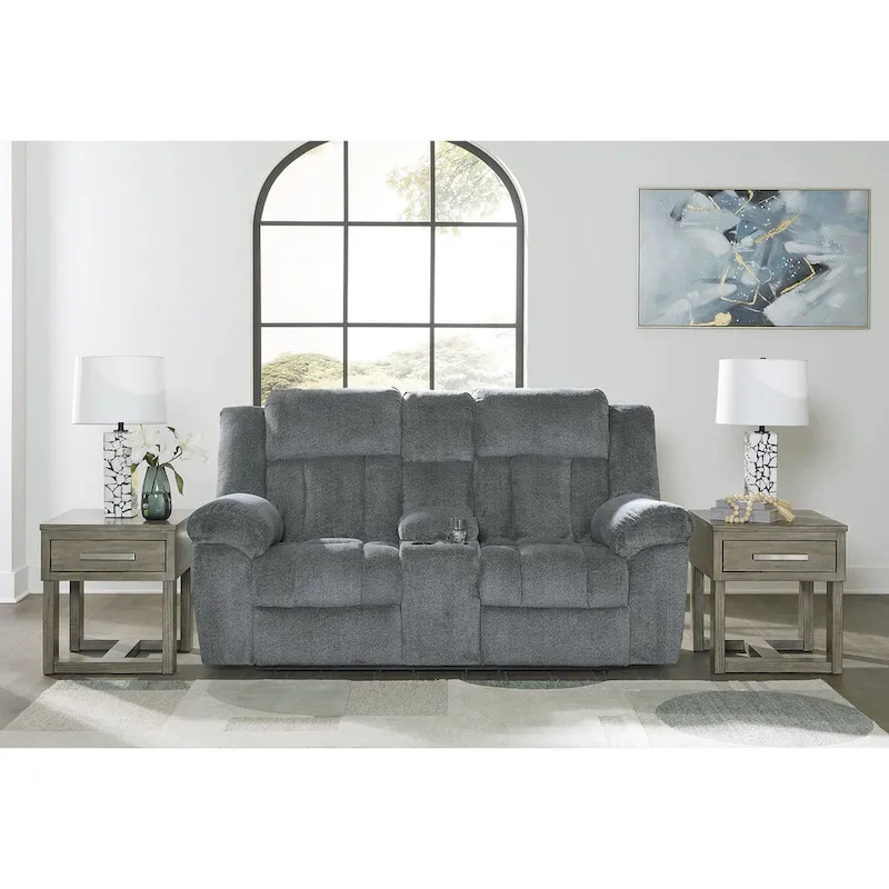Signature Design by Ashley Tip-Off Power Reclining Loveseat - 80W x 42D x 45H