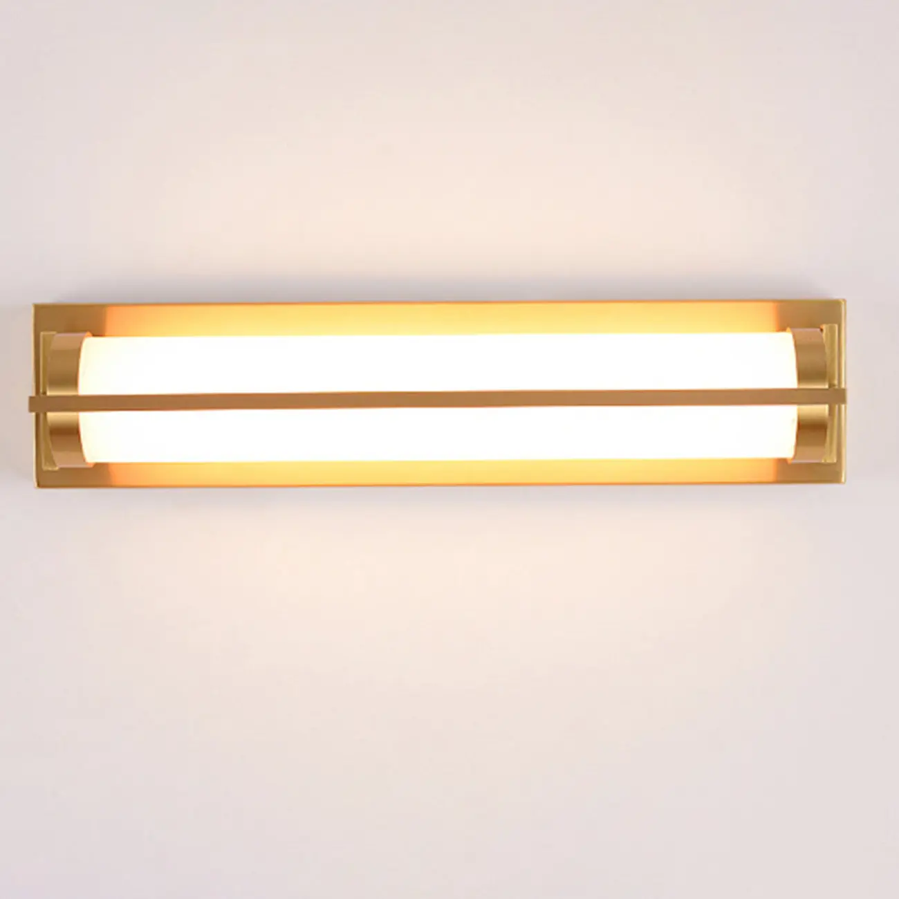 Straight Modern Gold Vanity Light with Warm LED for Bathroom