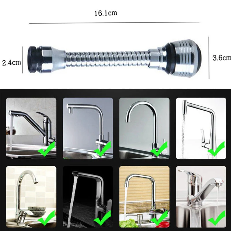 HULIANFU Kitchen Gadgets 2 Modes 360 Rotatable Bubbler High Pressure Faucet Extender Water Saving Bathroom Kitchen Accessories Supplies - Deanwangkt