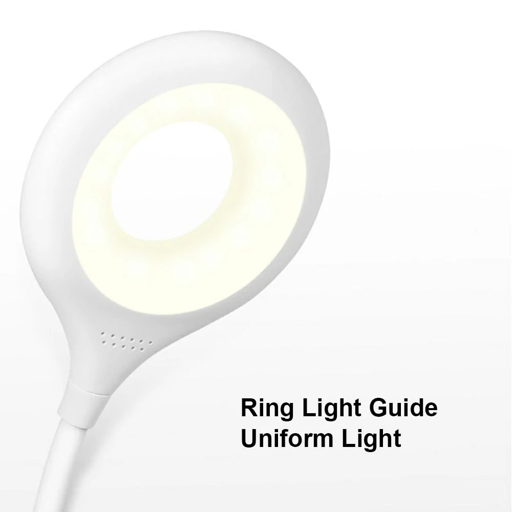 HULIANFU LED Desk Lamp Portable Night Light Lamp Freely Foldable Table Lamp USB LED Luminaria De Mesa Super Bright Ring Lights Non Strobe - Deanwangkt