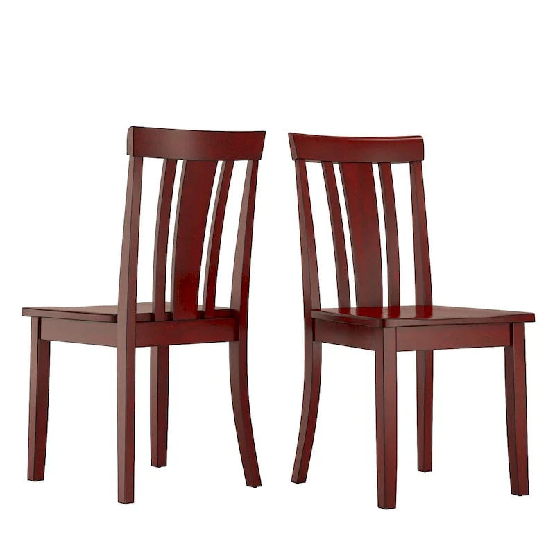 Wilmington II Slat Back Wood Dining Side Chairs by iNSPIRE Q Classic (Set of 2)