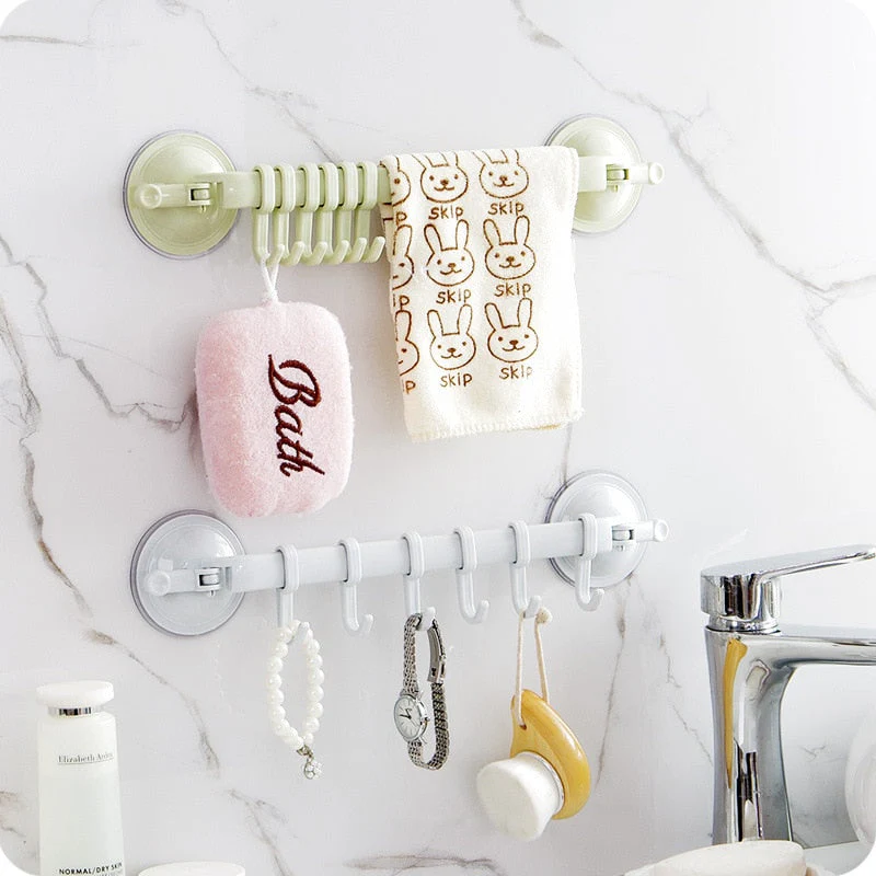 HULIANFU Suction Wall Hanging Stand Hook Kitchen Bathroom Hanger Supper Power Vacuum Sucker Suction Hooks Adjustable -35 - Deanwangkt