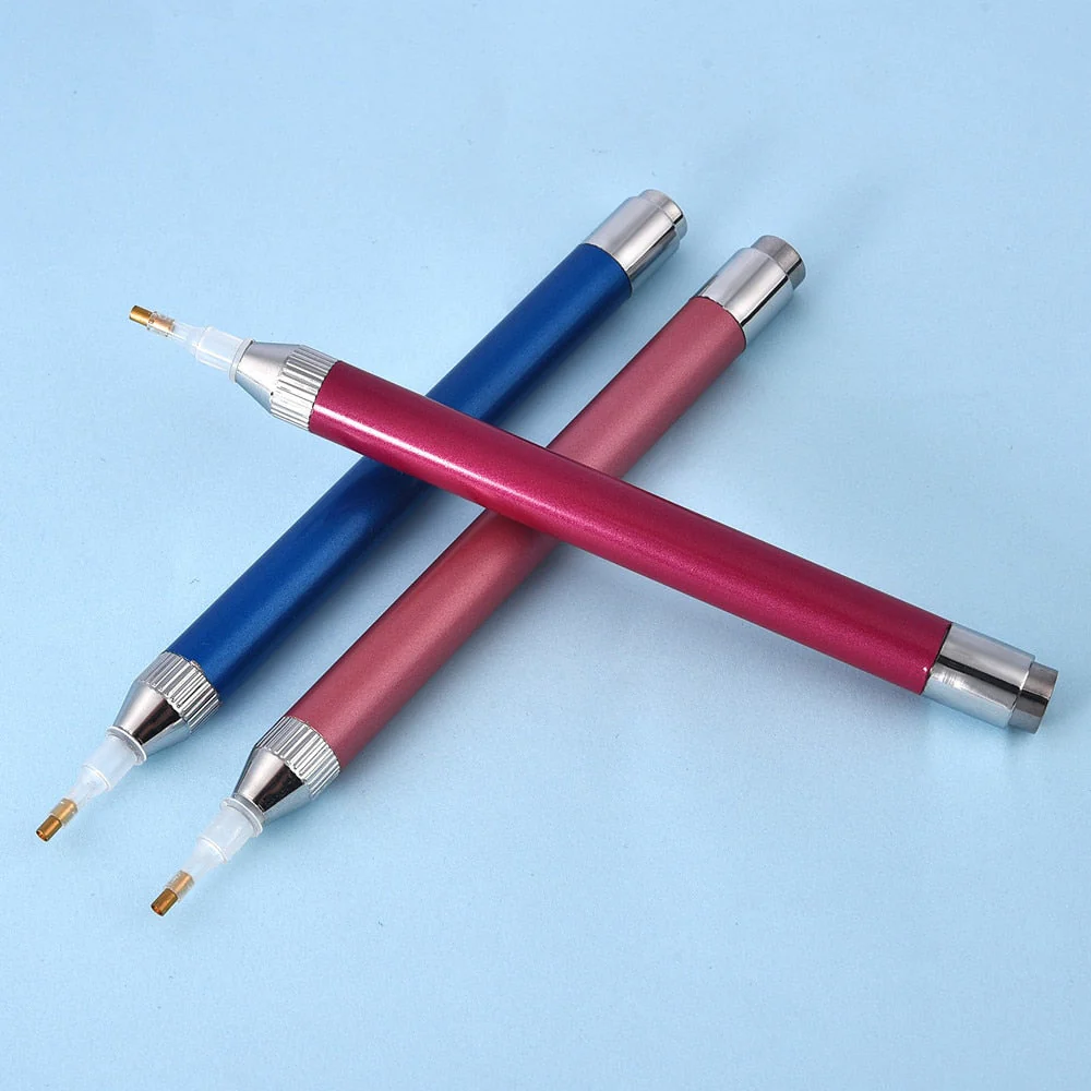 HULIANFU Point Drill Pen Square Round Diamond Painting Tool Lighting Diamond Pens 5D Painting with Diamonds Accessories Christmas Gift - Deanwangkt