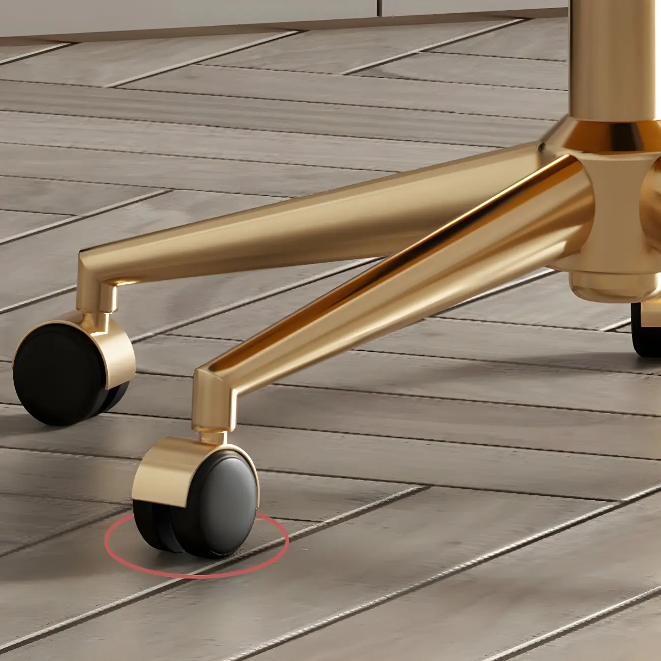 Modern Yellow Leather Swivel Office Chair