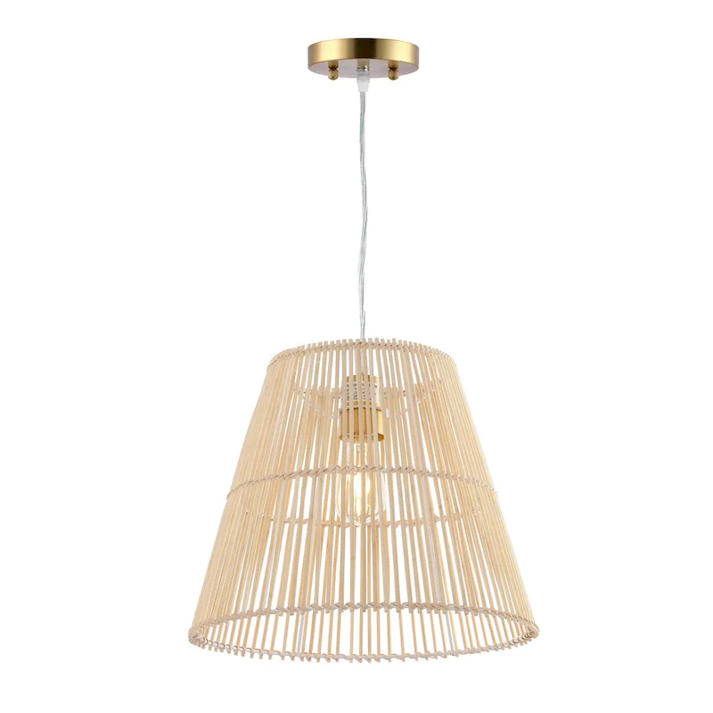 SAFAVIEH Lighting Egne 14.5-inch Pendant - 15  W x 15  D x 12-192  H - Natural - 15Wx15Dx192H