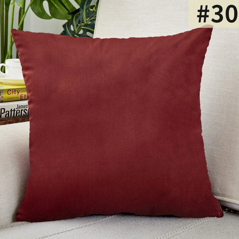 HULIANFU Super Soft Cushion Cover Velvet Pillow Cover For Sofa Living Room Housse De Coussin 30x50cm Decorative Pillows Nordic Decoration - Deanwangkt