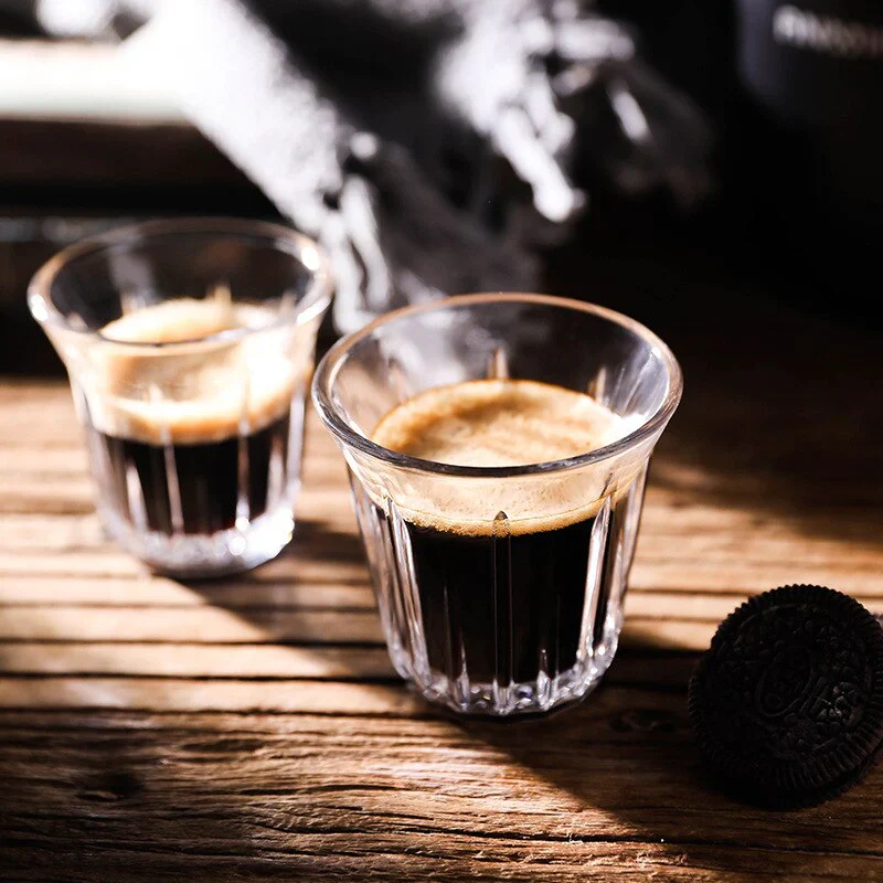 HULIANFU Nordic Espresso Coffee Glass European Cappuccino Cold Latte Latte Concentrated Cup American Ice Dirty Coffee Cup for Kitchen - Deanwangkt