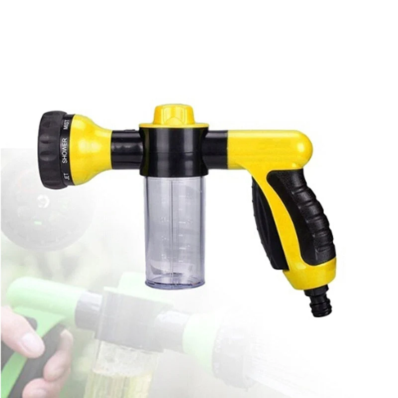 HULIANFU Water Gun Hose Nozzle Car Washer Garden Watering Jet Spray High Pressure Sprinkler Foam Lance Automobiles Cleaning Tool - Deanwangkt