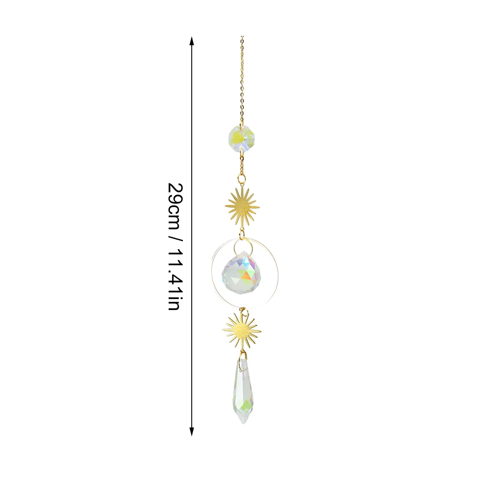 HULIANFU New Indian Style Dreamcatcher Moon Handmade Wind Chimes Wall Ornament Girls Room Decoration Feather Dream Catcher - Deanwangkt
