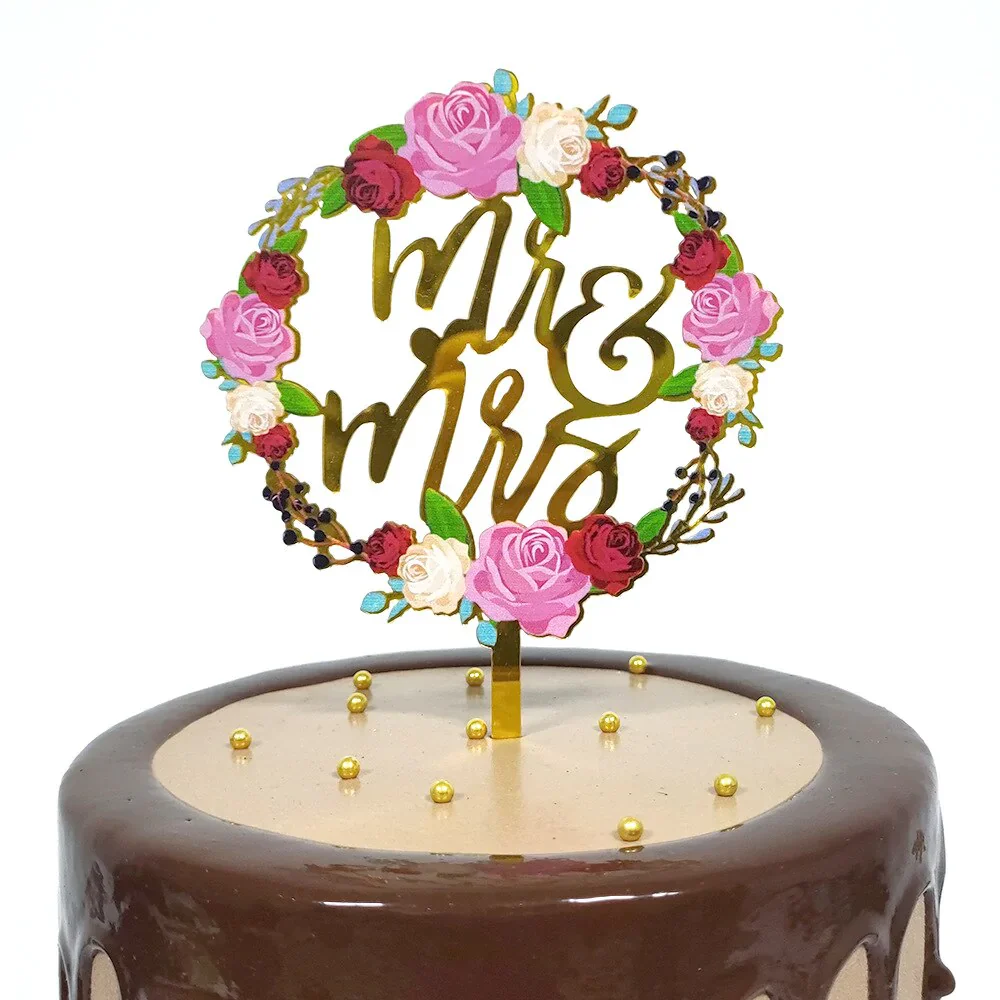 HULIANFU MR&MRS Acrylic Wedding & Engagement Cake Topper Lover Valentine  Day Baking Decoration You&me Anniversary Cake Party Favors - Deanwangkt