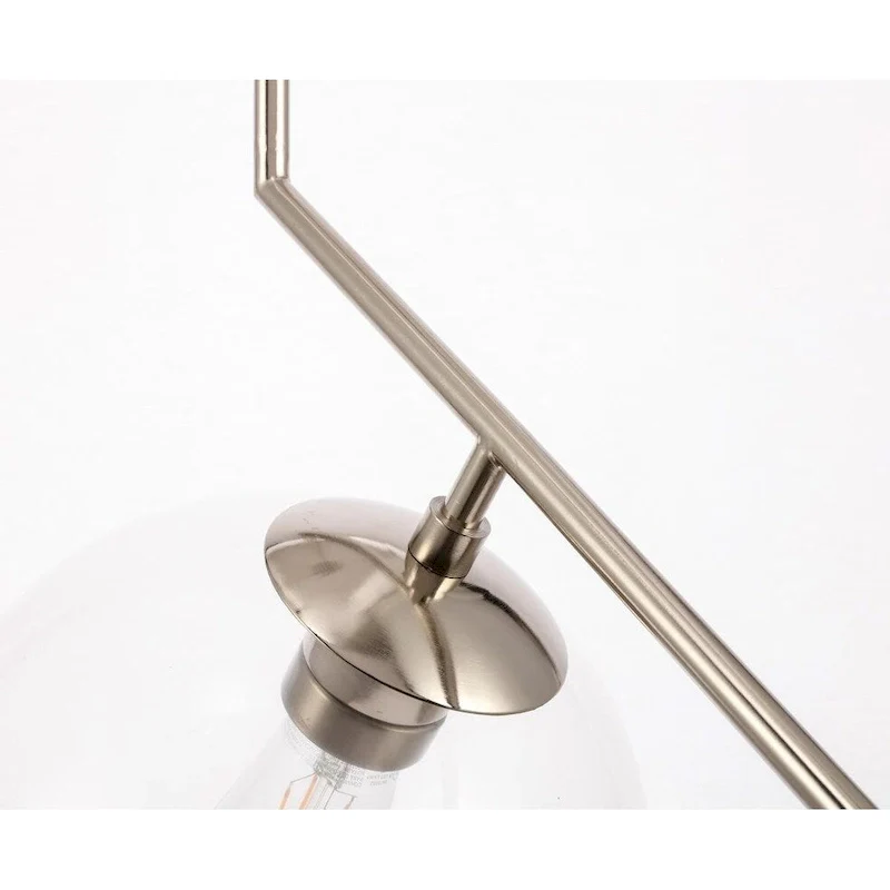 Bastina 10-Inch 1-DownLight Clear Glass Pendant