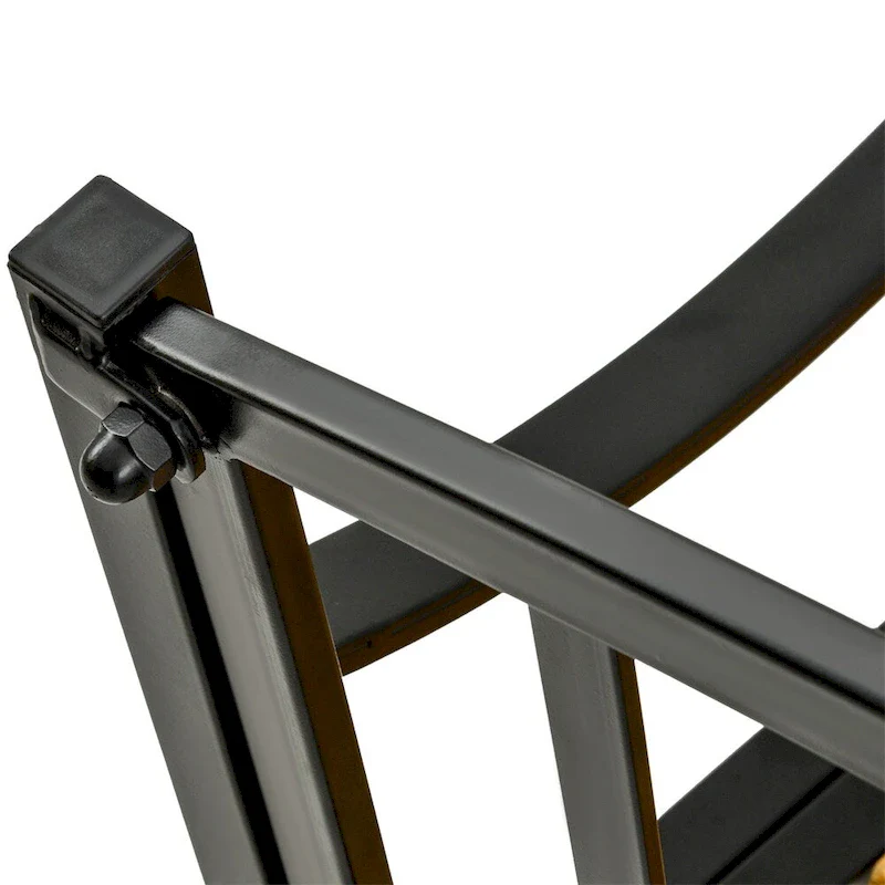 Outsunny 50  Wood Garden Bench with Backrest and Steel Frame