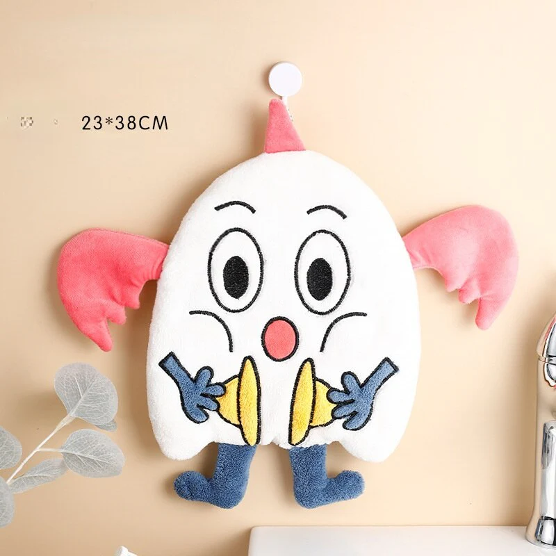 HULIANFU Lovely Cartoon Handkerchief Towel Hanging Absorbent Coral Velvet Wipe a Towel Household Kitchen Quick Drying Hand Cloth - Deanwangkt