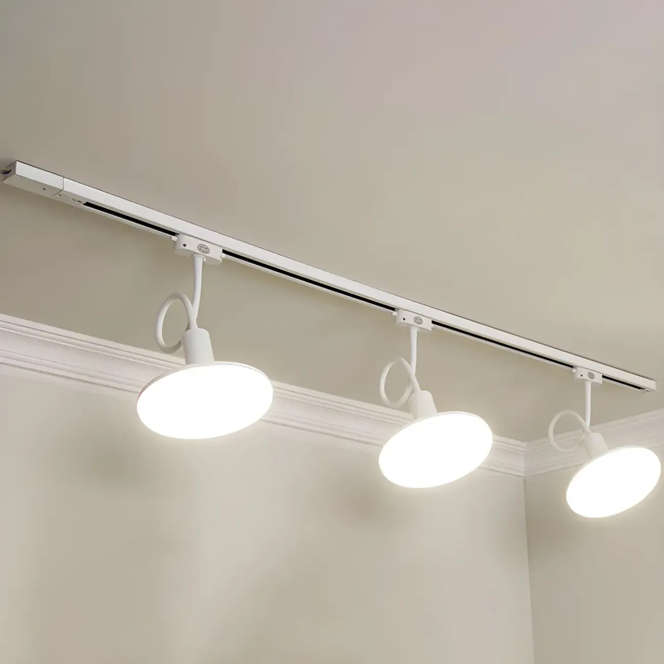 5-Light Modern LED Track Lighting with Adjustable Head