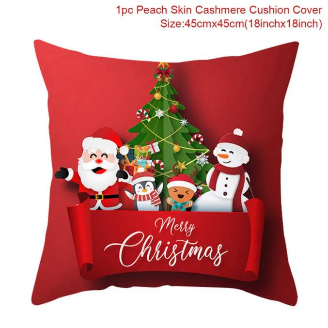 HULIANFU Santa pillowcase Happy New Year 2026  Xmas Gifts  Christmas Decor For Home Merry Christmas Ornament Navidad Natal Xmas Gifts - Deanwangkt