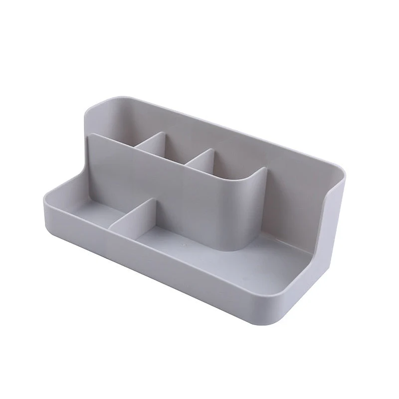 HULIANFU Makeup Organizer Bathroom Storage Box Cosmetic Organiser Office Desktop Make Up Jewelry Storage Box Sundries Container - Deanwangkt
