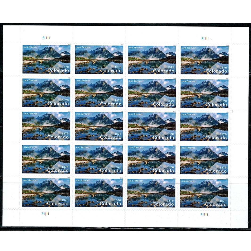 Colorado Statehood 2026, (Sheet of 20) - TWENTYSTAMPS