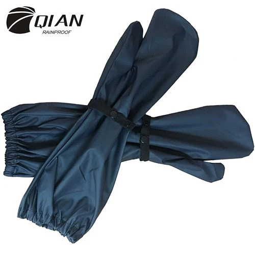 HULIANFU QIAN Impermeable Raincoats Women/Men 100% Waterproof Cycling Long Rain Gloves Rain Coat Rainwear Rain Gear Poncho Accessories - Deanwangkt