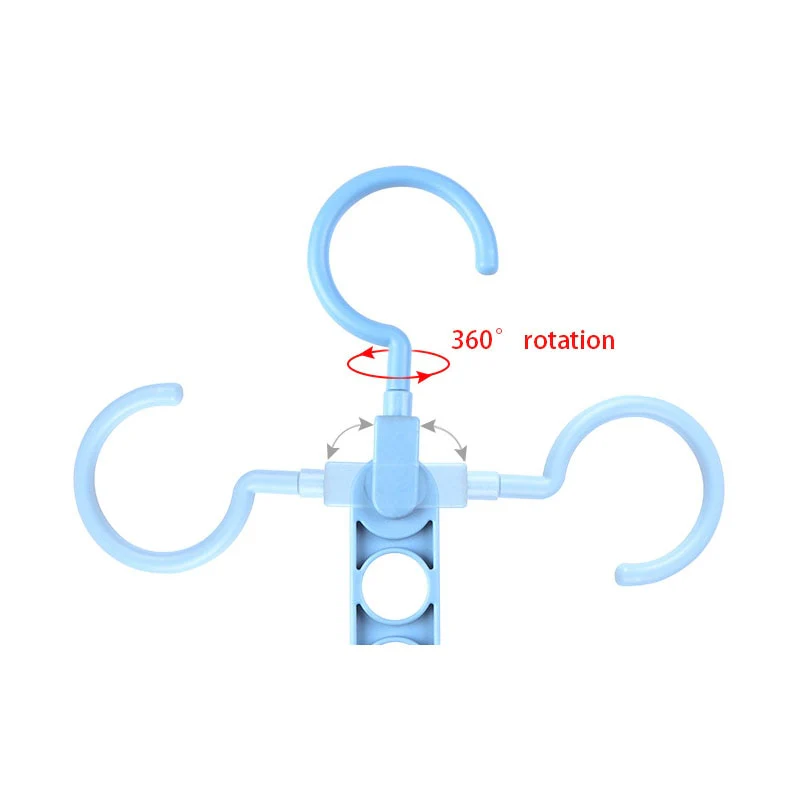 HULIANFU Magic 9-hole Support Circle Clothes Hanger Clothes Drying Rack Multifunction Plastic clothes rack Home Storage Hangers - Deanwangkt