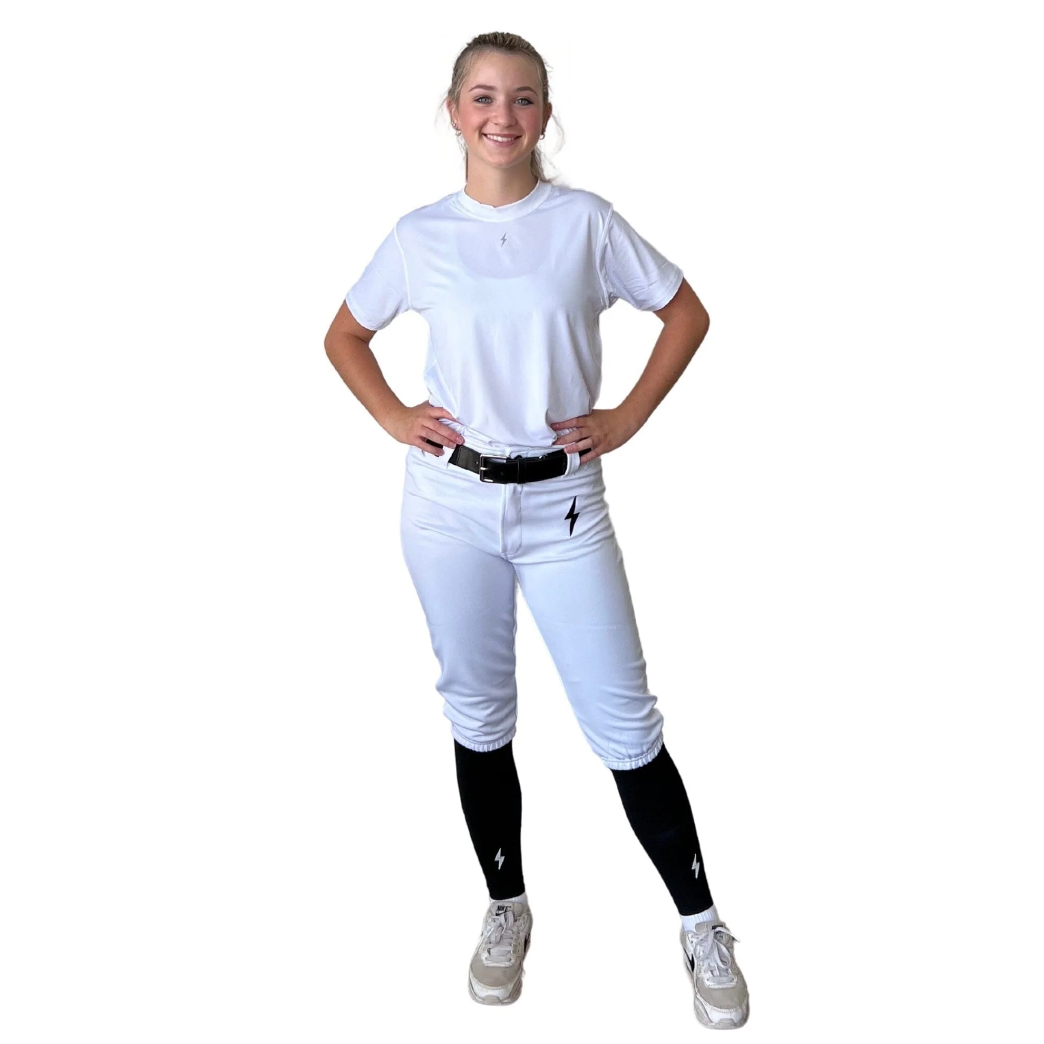 BRUCE BOLT Premium Pro Softball Knicker - WHITE