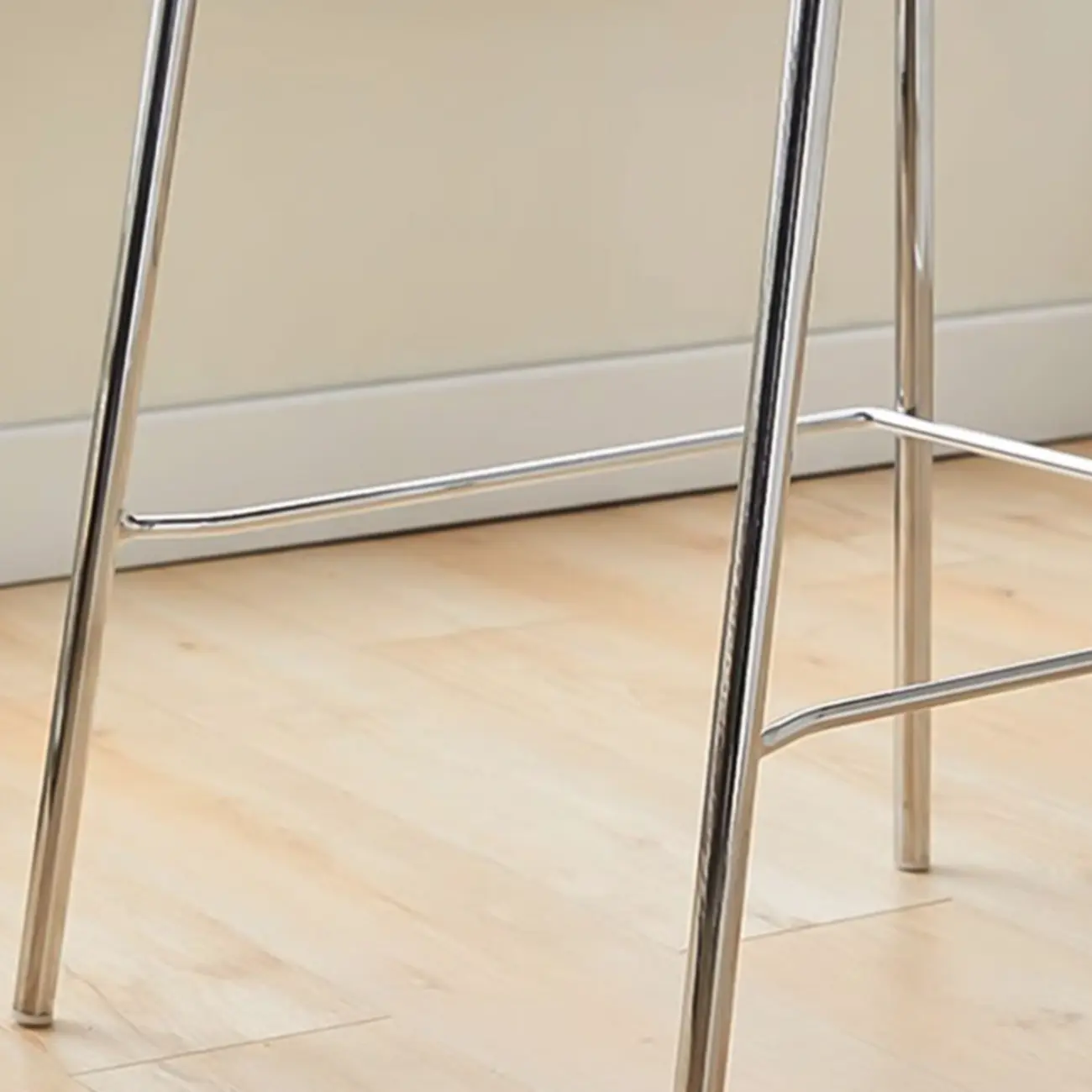 Industrial Brown Wood Rectangle Stackable Bar Stools with Back