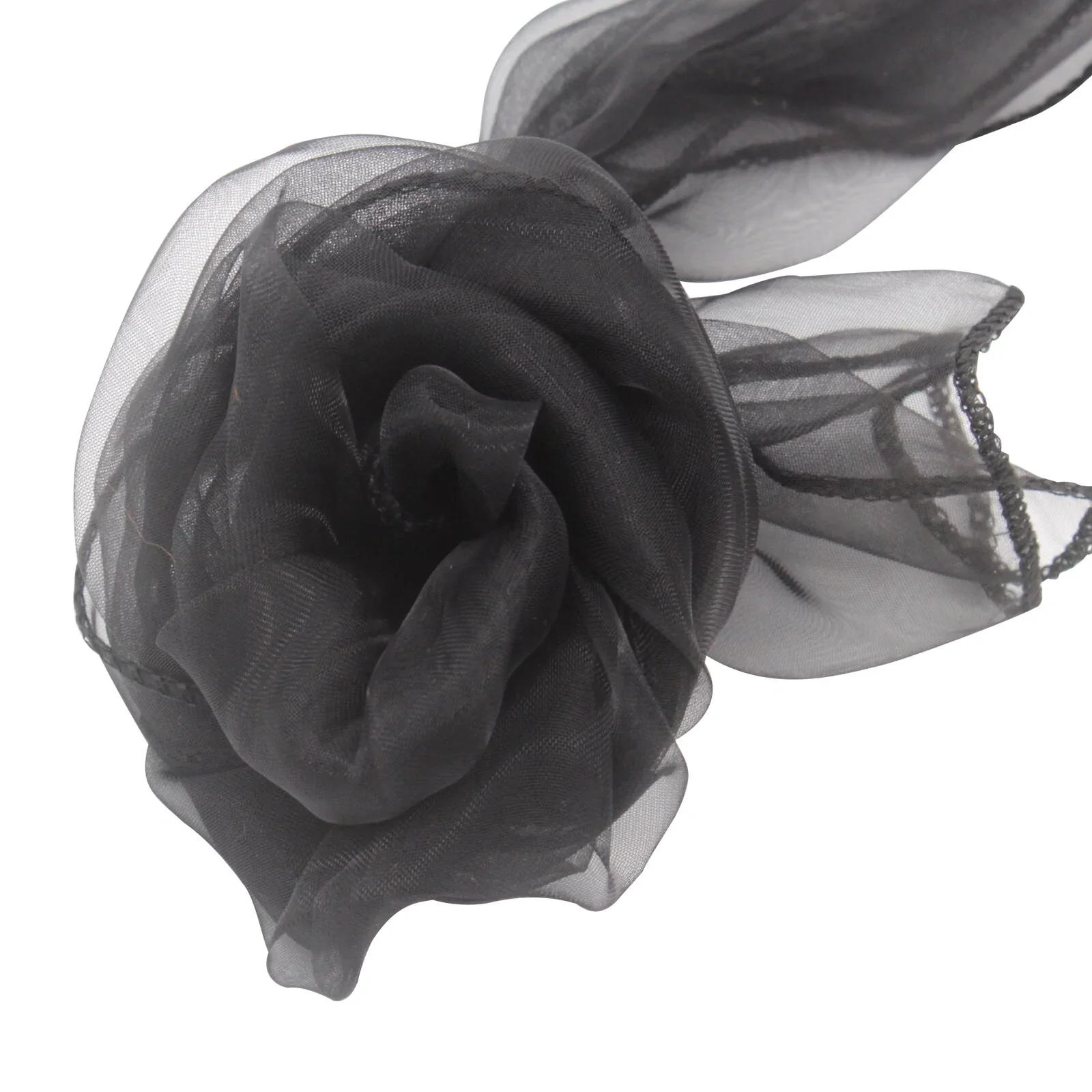 HULIANFU Organza Chair Sashes Bow Chair Covers Organza Fabric DIY Knot Chair Tie for Party Events Wedding Decoration 18cmx275cm - Deanwangkt