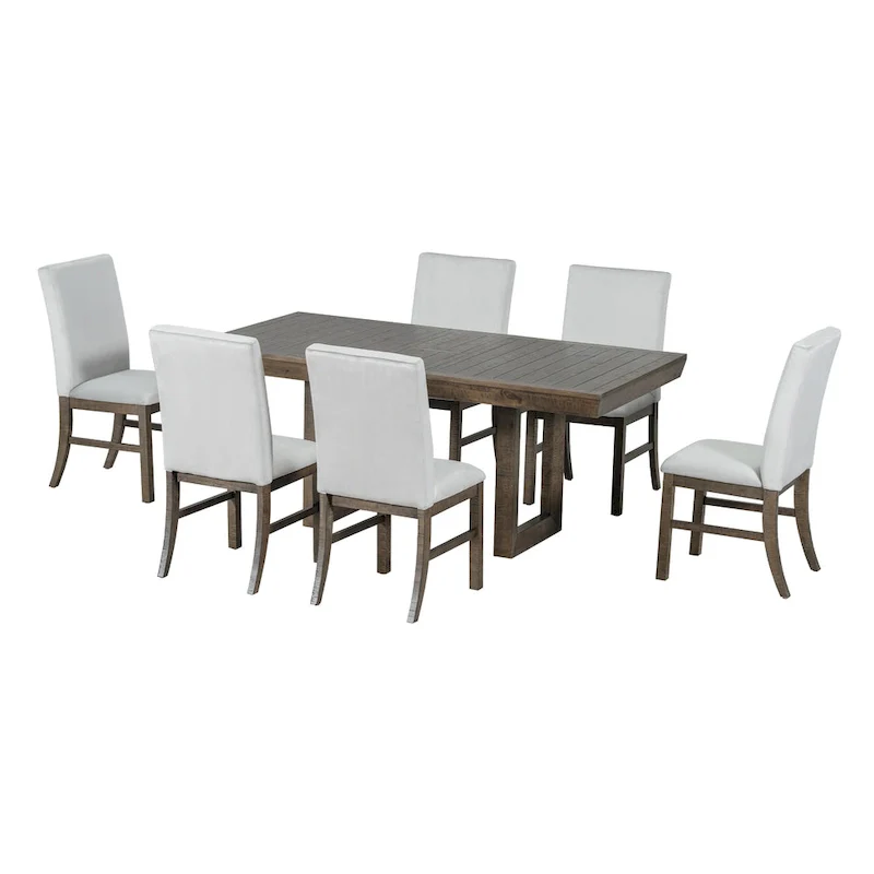 7-Piece Extendable Dining Table Set
