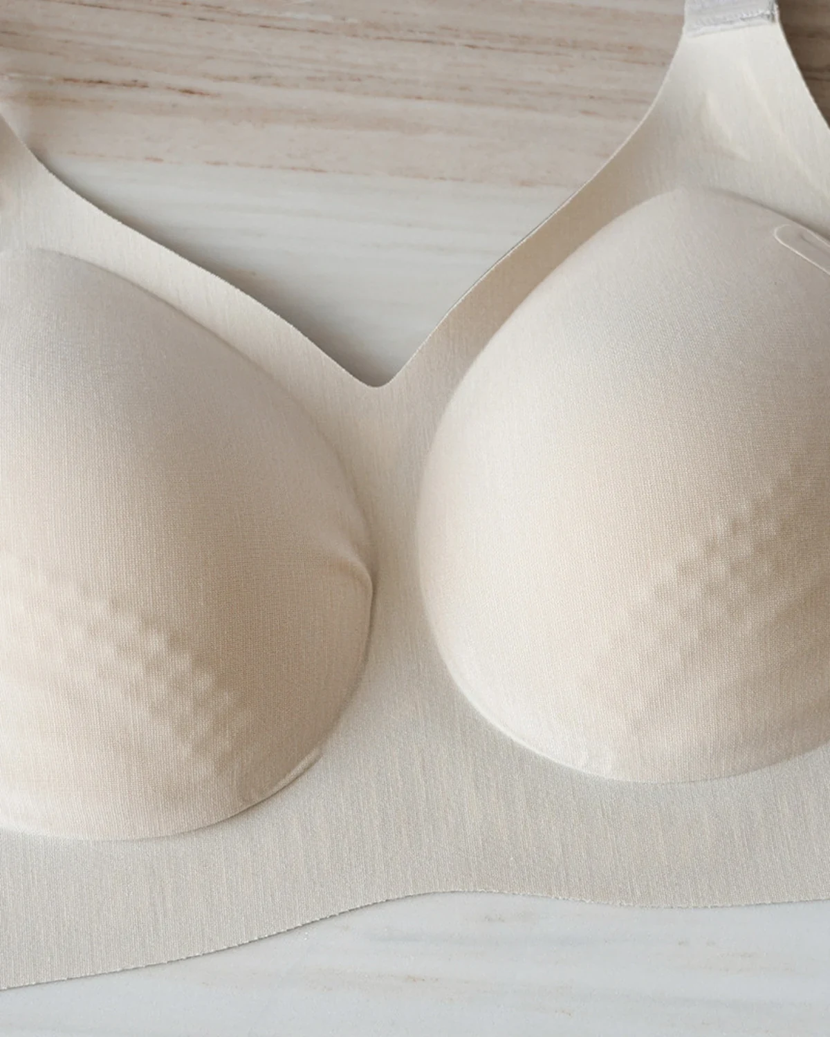 Women's minimizing full-coverage supportive lift bra, wireless modal seamless soft-support thin-cup underwear for fuller busts