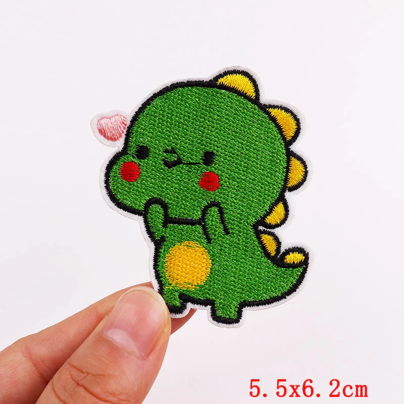 HULIANFU Mushroom Applique Embroidered Patches On Kids Clothes DIY Iron On Patches Cartoon Patches For Clothing Stickers Animal Badges - Deanwangkt