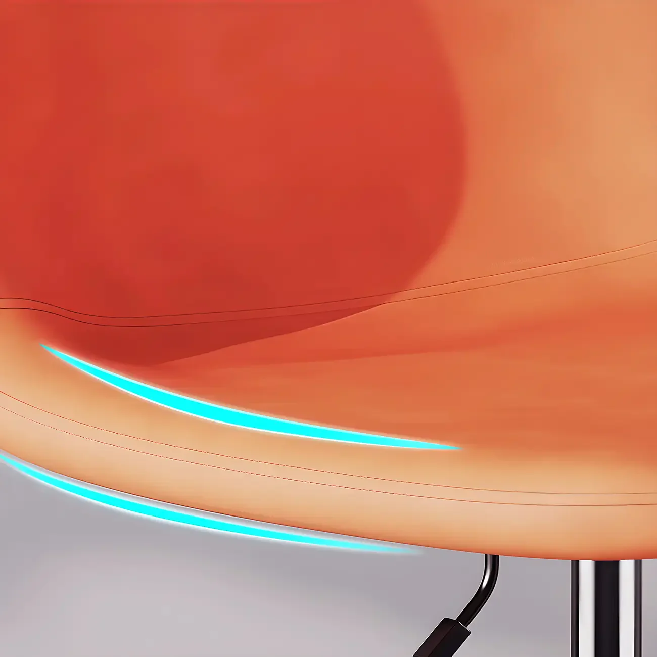 Adjustable Leather Bucket Swivel Bar Stools