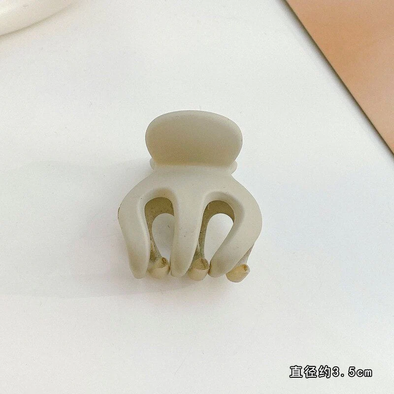 HULIANFU Sweet Solid Color Hair Clip for Women Girls Hair Claw Chic Barrettes Claw Crab Hairpins Styling Fashion Spring Hair Accessories - Deanwangkt