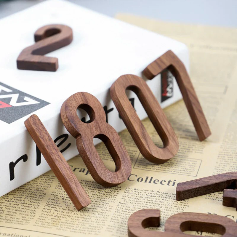 HULIANFU Musowood 1pcs Walnut Wooden letters High Quality Alphabet Design English DIY Craft Wedding Birthday Party Home Wall Decoration - Deanwangkt