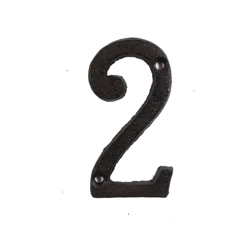 HULIANFU Metal Letters Numbers Cast Iron Decoration House Sign Doorplate DIY Cafe Wall CLH@8 - Deanwangkt