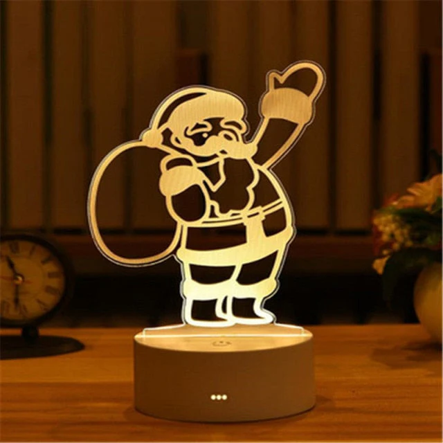 HULIANFU Romantic Love 3D Lamp Heart-shaped Balloon Acrylic LED Night Light Decorative Table Lamp Valentine Day Sweetheart Wife Gift - Deanwangkt
