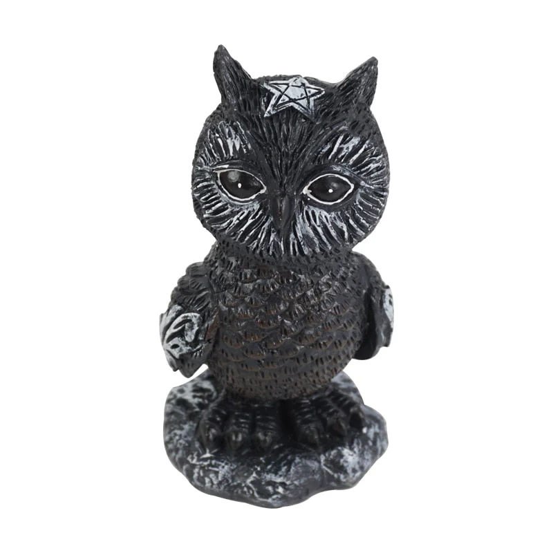 HULIANFU Resin Figure Wizard Figurines Black Magic Cat Ornaments Table Art Original Gifts Cute Miniatures Modern Room Decoration - Deanwangkt