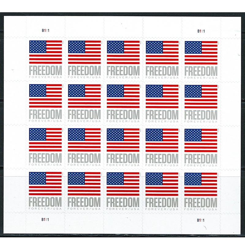 US Flag 2023, (Sheet of 20) - TWENTYSTAMPS