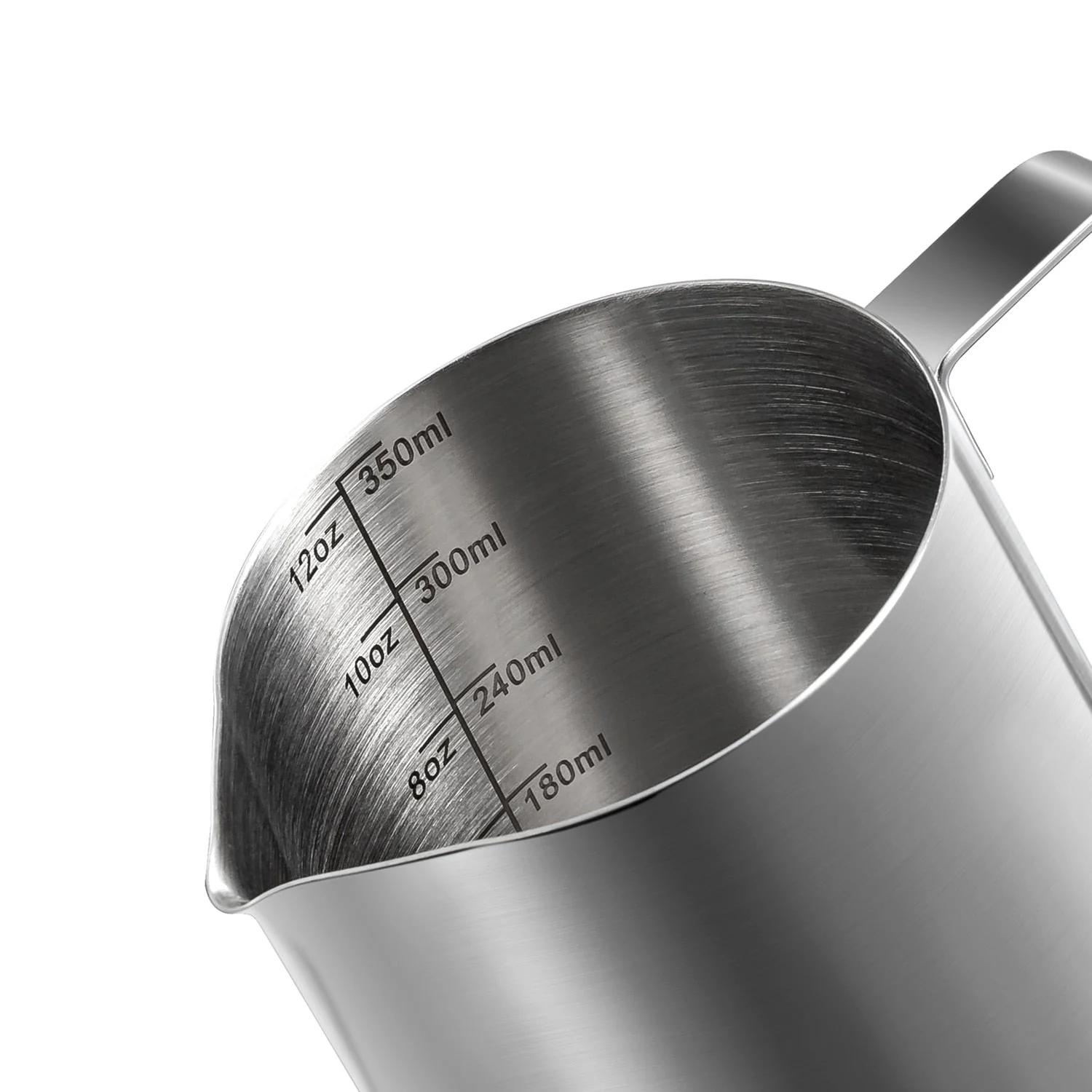 HULIANFU Stainless Steel Milk Frothing Pitcher Espresso Coffee Barista Craft Latte Cappuccino Milk Cream Cup Frothing Jug Pitcher - Deanwangkt