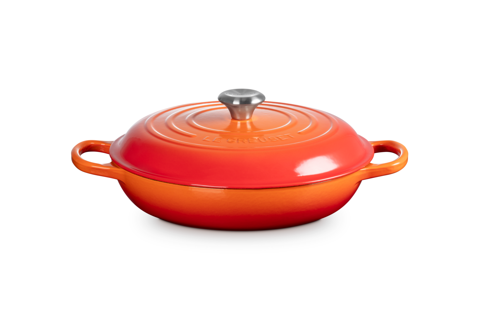 Cast Iron Shallow Casserole with Black Interior