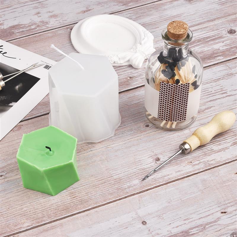 HULIANFU Round Hole Cone for DIY Silicone Mold Making Punch Tool Hand Drill Equipment Practical Gadget Punching Needle Candle Wick Tools - Deanwangkt