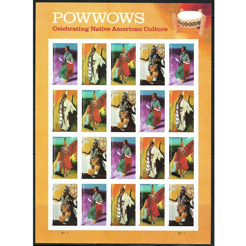 Powwows 2025, (Sheet of 20) - TWENTYSTAMPS