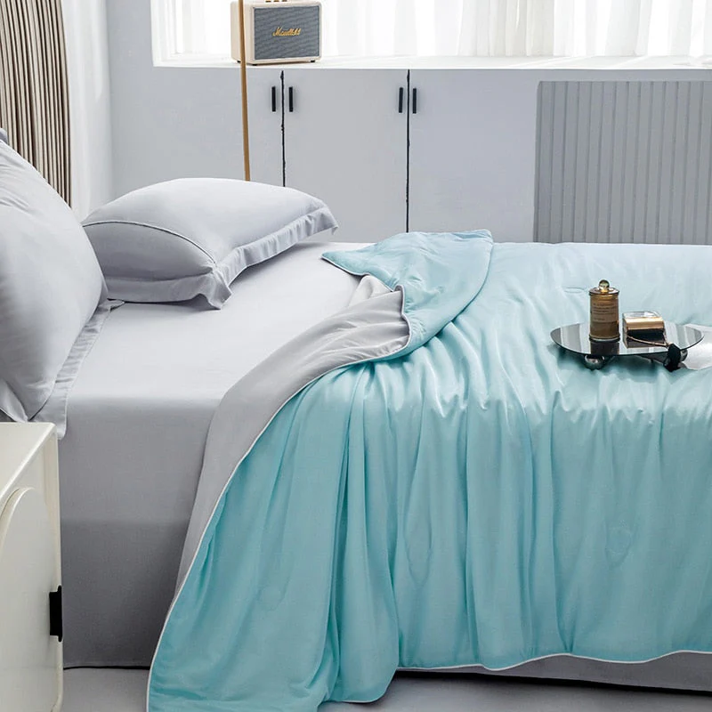HULIANFU Peter Khanun Cooling Blankets Smooth Air Condition Comforter Lightweight Summer Quilt with Double Side Cold & Cooling Fabric - Deanwangkt