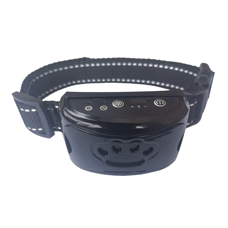 HULIANFU Rechargeable Dog Bark Collar Waterproof Pet Anti Bark Collar Stop Barking Device No Harm Control for Pet Dog Trainning Collars - Deanwangkt