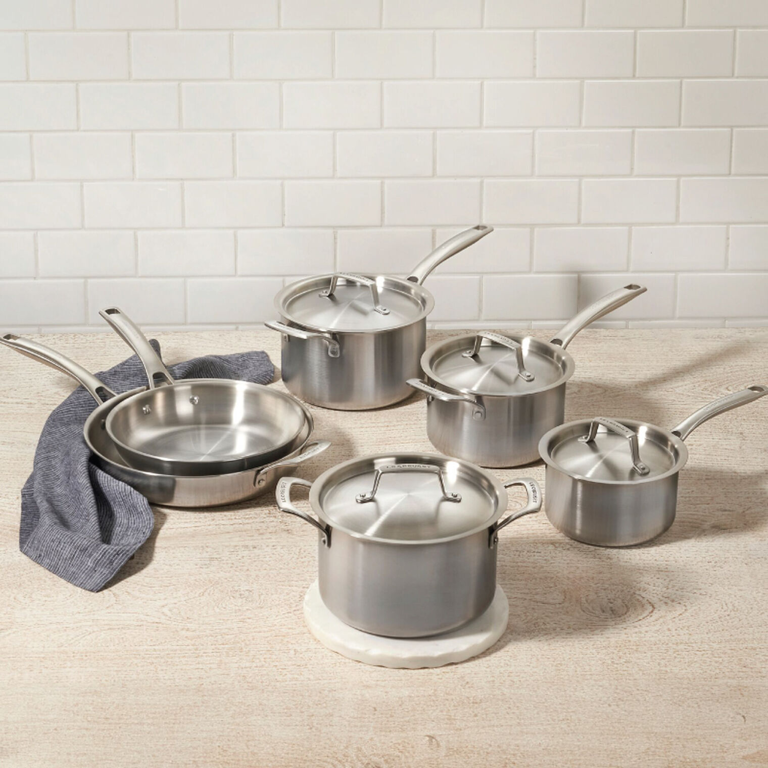 Essential Stainless Steel 10-Piece Cookware Set