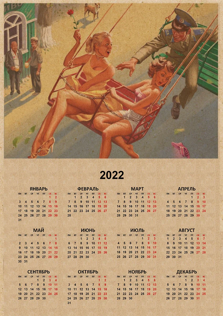 HULIANFU Russian Version Kraft Paper Posters of The Soviet Union CCCP USSR President Stalin Marx Lenin  Calendar Sticker Home Decor - Deanwangkt