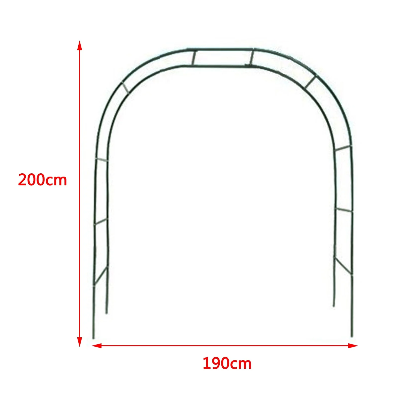 HULIANFU Metal Wedding Arch Stackable DIY Arch for Prop Supplies Decoration Easy Assembly Rose Gates Balloon Archway Arbours Party Decor - Deanwangkt