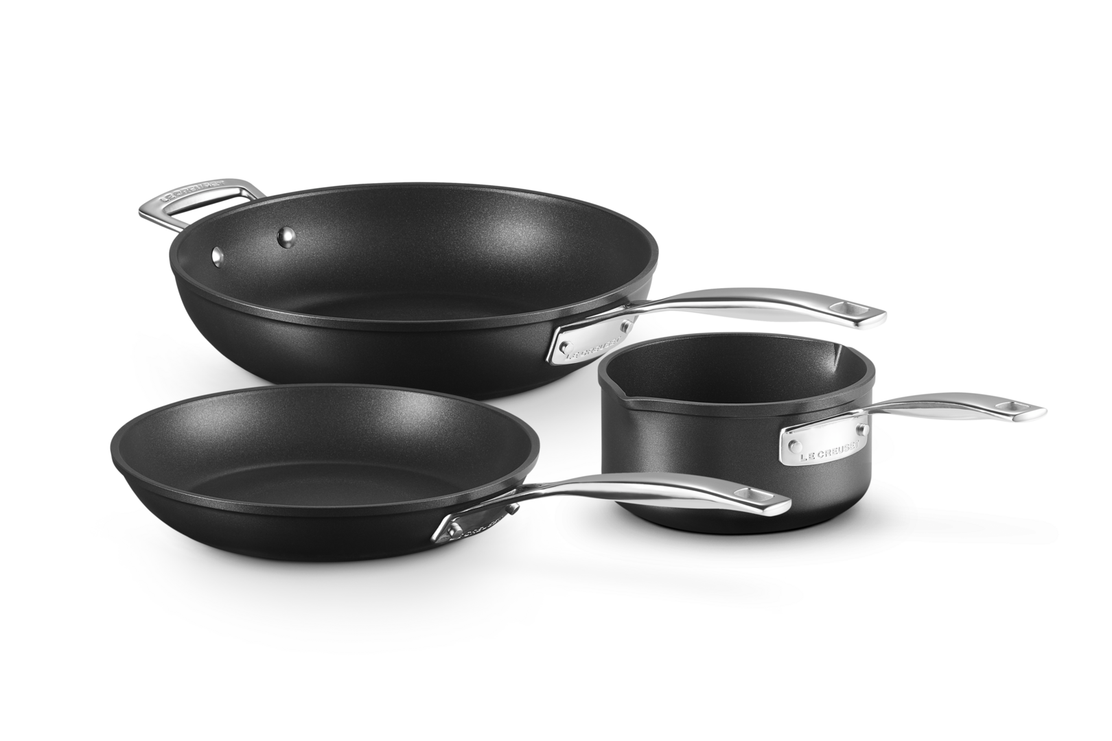 Toughened Non-Stick 3-piece Cookware Set