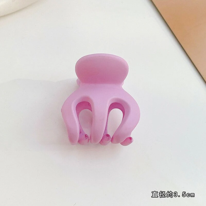 HULIANFU Sweet Solid Color Hair Clip for Women Girls Hair Claw Chic Barrettes Claw Crab Hairpins Styling Fashion Spring Hair Accessories - Deanwangkt