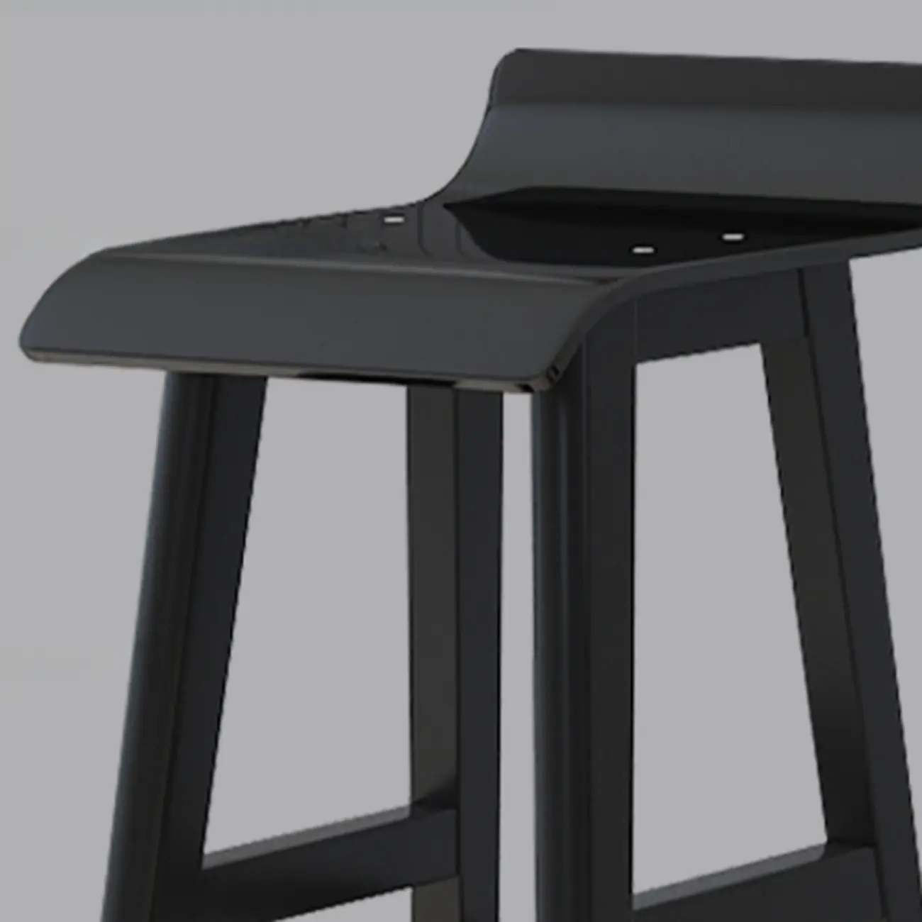 Acrylic Saddle Counter Height Wooden Bar Stools
