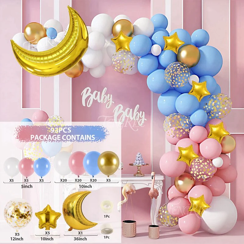 HULIANFU QIFU Macaron Balloons Garland Latex Ballons Arch Happy Birthday Party Decor Kids Adult Wedding Baloon Chain Baby Shower Balon - Deanwangkt