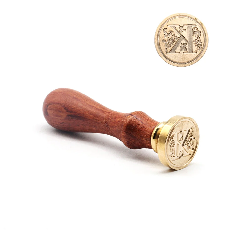 HULIANFU Retro Wood Stamp Classic 26 Letter A-z Alphabet Initial Sealing Wax Seal Stamp Ancient Seal Post Decorative Antique Stamp Gifts - Deanwangkt